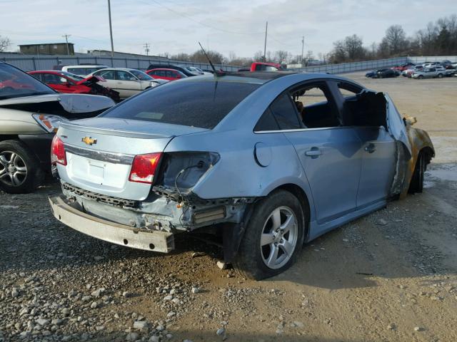 1G1PF5SC5C7277037 - 2012 CHEVROLET CRUZE LT BLUE photo 4