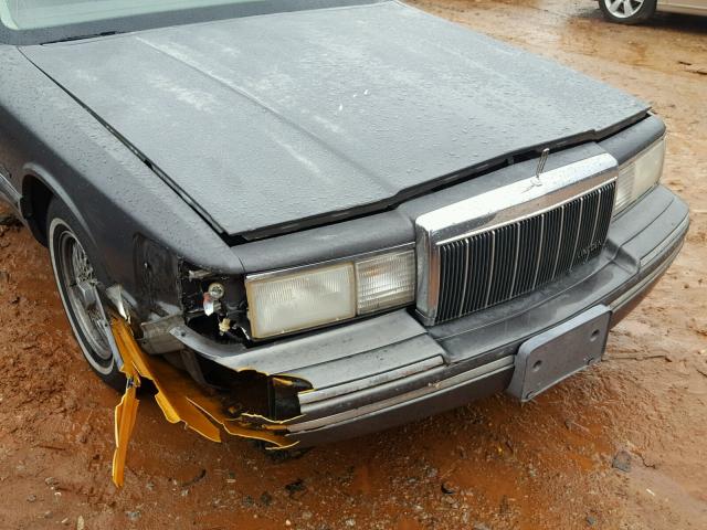 1LNCM82W0MY718362 - 1991 LINCOLN TOWN CAR S GRAY photo 9