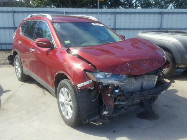 5N1AT2MT1EC787909 - 2014 NISSAN ROGUE S RED photo 1