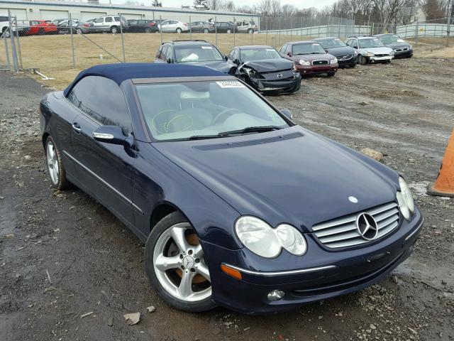 WDBTK65G65T036067 - 2005 MERCEDES-BENZ CLK 320 BLUE photo 1