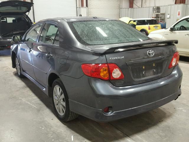 2T1BU4EEXAC518861 - 2010 TOYOTA COROLLA BA GRAY photo 3