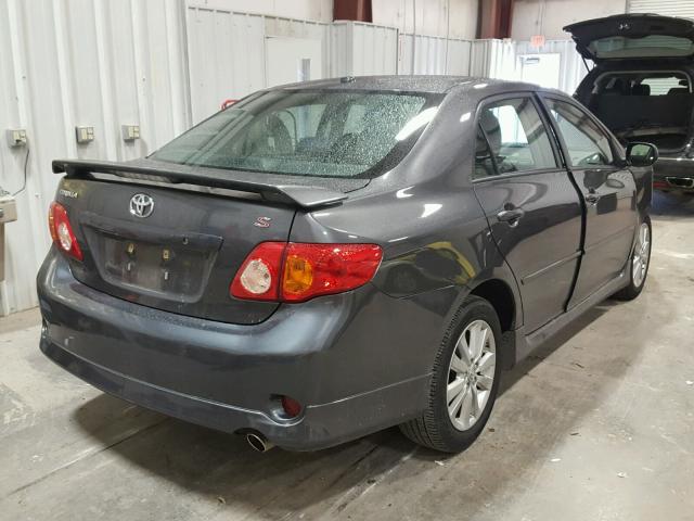 2T1BU4EEXAC518861 - 2010 TOYOTA COROLLA BA GRAY photo 4