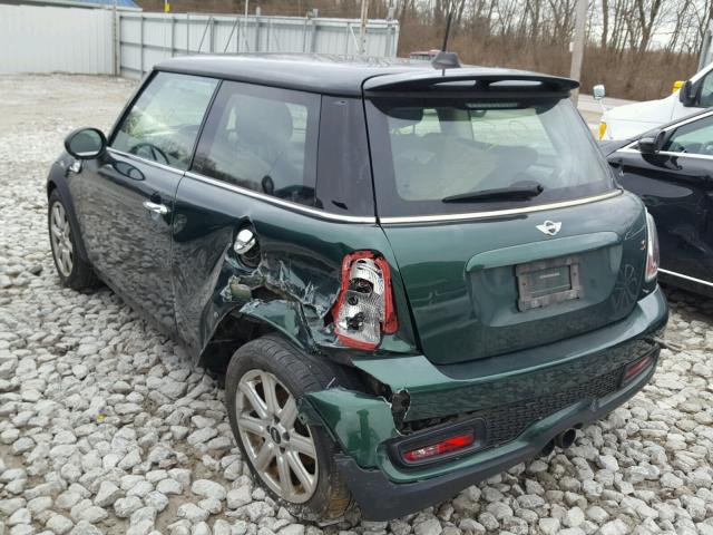 WMWSV3C59DT476767 - 2013 MINI COOPER S GREEN photo 3