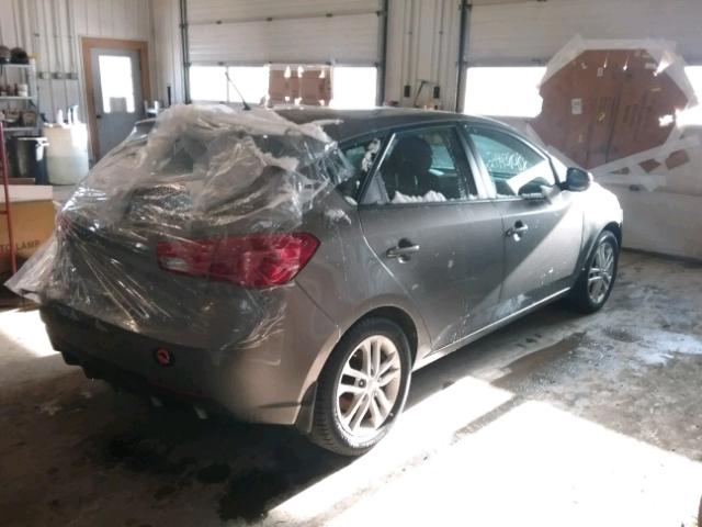 KNAFU5A21B5385518 - 2011 KIA FORTE EX GRAY photo 4