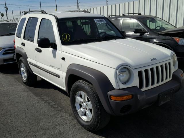 1J4GL48K53W569635 - 2003 JEEP LIBERTY SP WHITE photo 1