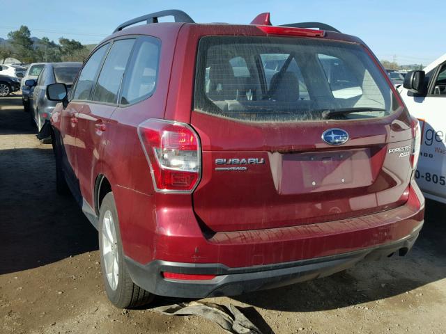 JF2SJABCXGH412071 - 2016 SUBARU FORESTER 2 RED photo 3