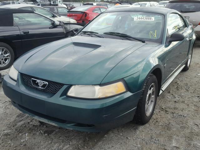 1FAFP4049YF267149 - 2000 FORD MUSTANG GREEN photo 2