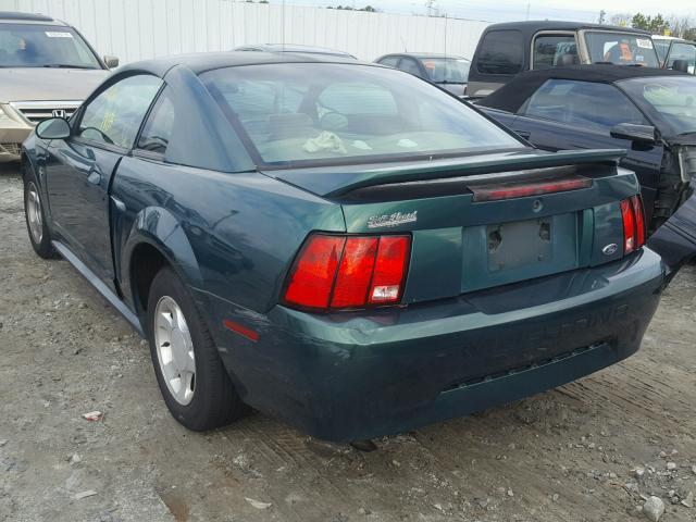 1FAFP4049YF267149 - 2000 FORD MUSTANG GREEN photo 3