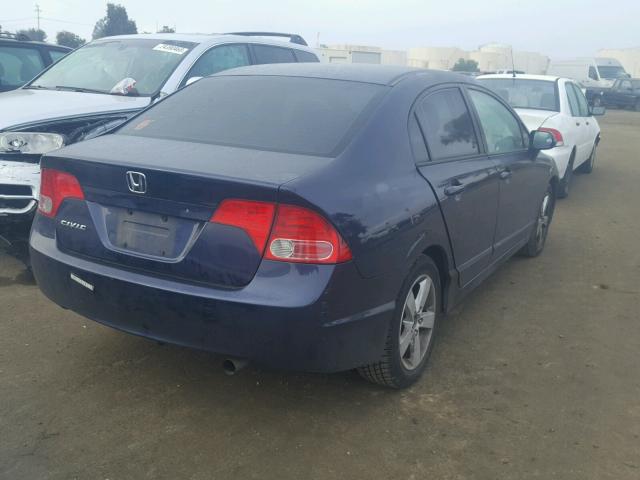 1HGFA16896L106742 - 2006 HONDA CIVIC EX BLUE photo 4