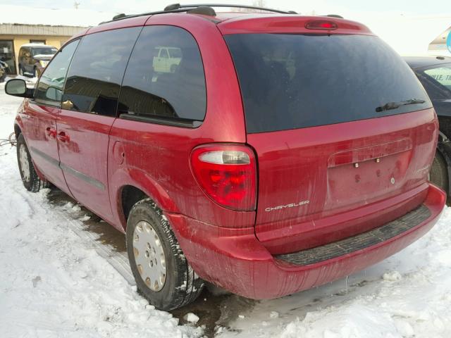 1C4GJ45353B170448 - 2003 CHRYSLER VOYAGER LX RED photo 3