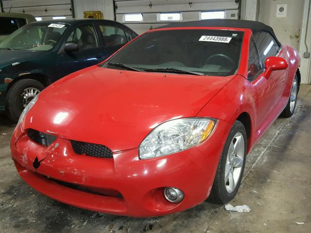 4A3AL25F97E069929 - 2007 MITSUBISHI ECLIPSE SP RED photo 2