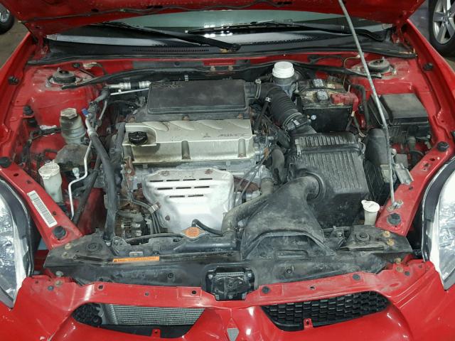 4A3AL25F97E069929 - 2007 MITSUBISHI ECLIPSE SP RED photo 7