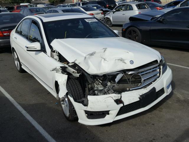 WDDGF4HB7DA771801 - 2013 MERCEDES-BENZ C 250 WHITE photo 1