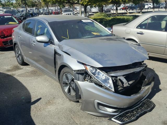 KNAGM4AD1C5016563 - 2012 KIA OPTIMA HYB SILVER photo 1