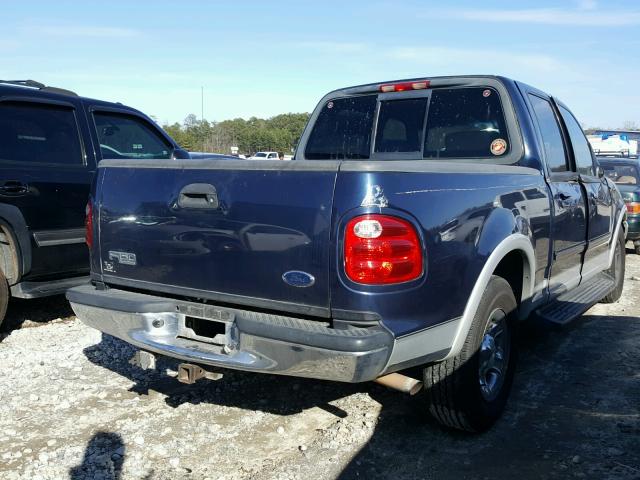 1FTRW07L52KC12874 - 2002 FORD F150 SUPER BLUE photo 4