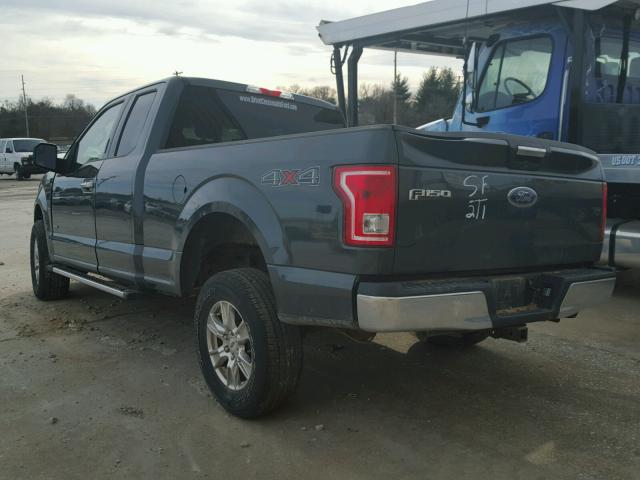 1FTEX1EP5FFA51464 - 2015 FORD F150 SUPER GREEN photo 3