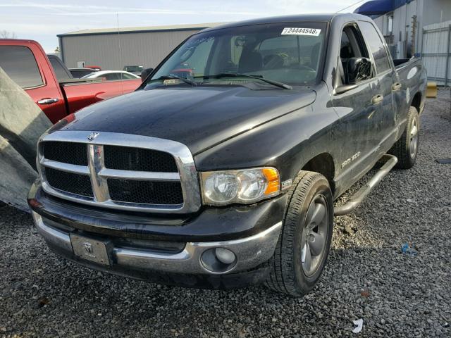 1D7HA18D05S257643 - 2005 DODGE RAM 1500 S BLACK photo 2