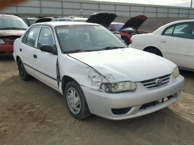 1NXBR12E21Z525340 - 2001 TOYOTA COROLLA CE WHITE photo 1