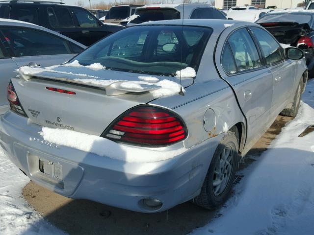 1G2NE52F94M653600 - 2004 PONTIAC GRAND AM S SILVER photo 4