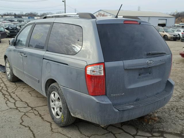 KNDMB233096313847 - 2009 KIA SEDONA EX TEAL photo 3