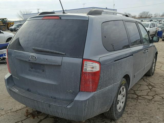 KNDMB233096313847 - 2009 KIA SEDONA EX TEAL photo 4