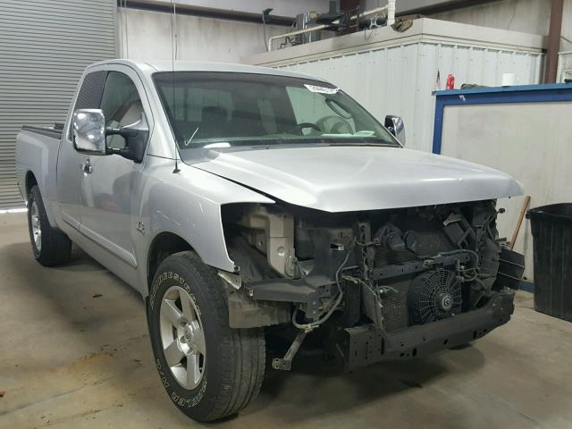 1N6AA06A54N551435 - 2004 NISSAN TITAN XE SILVER photo 1