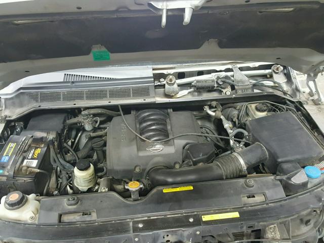 1N6AA06A54N551435 - 2004 NISSAN TITAN XE SILVER photo 7