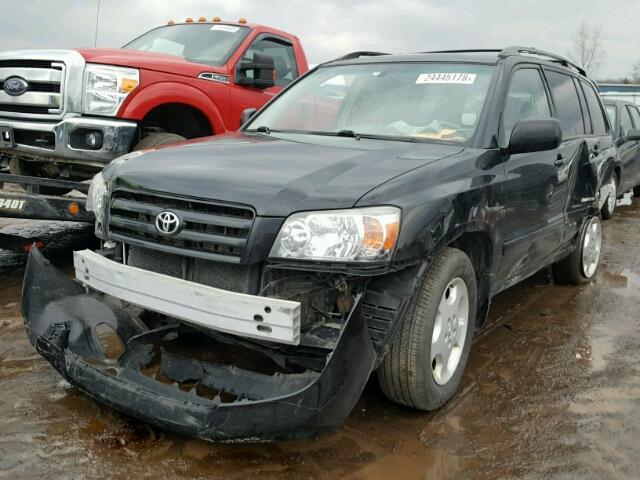 JTEDP21A060119493 - 2006 TOYOTA HIGHLANDER BLACK photo 2