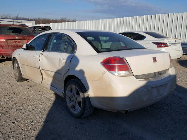 1G8ZS57N78F248006 - 2008 SATURN AURA XE WHITE photo 3