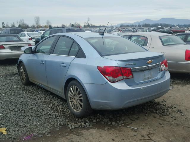 1G1PJ5S96B7266307 - 2011 CHEVROLET CRUZE ECO BLUE photo 3