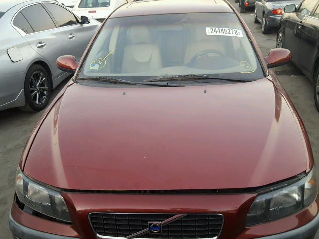YV1RS61RX12035162 - 2001 VOLVO S60 MAROON photo 10