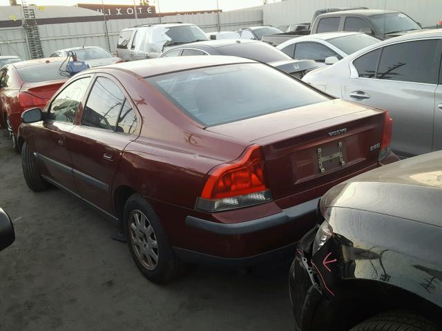 YV1RS61RX12035162 - 2001 VOLVO S60 MAROON photo 3