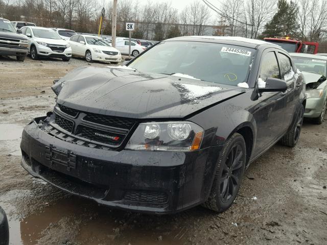 1C3CDZAB2EN175144 - 2014 DODGE AVENGER SE BLACK photo 2