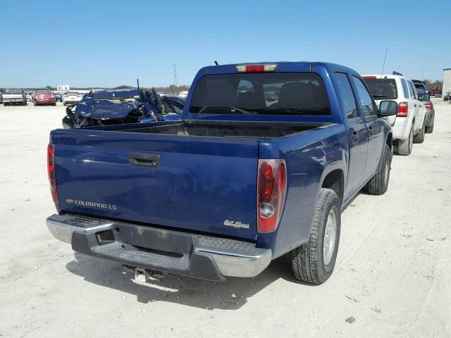 1GCCS138058244626 - 2005 CHEVROLET COLORADO BLUE photo 4