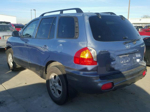 KM8SB12B93U384926 - 2003 HYUNDAI SANTA FE G BLUE photo 3