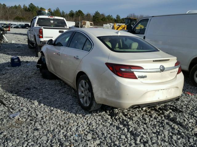 2G4GN5EX6E9304090 - 2014 BUICK REGAL PREM CREAM photo 3