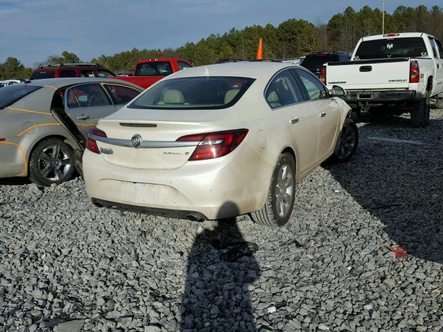 2G4GN5EX6E9304090 - 2014 BUICK REGAL PREM CREAM photo 4