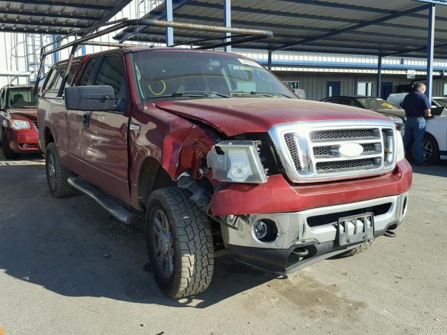 1FTPX14567KD51919 - 2007 FORD F150 RED photo 1