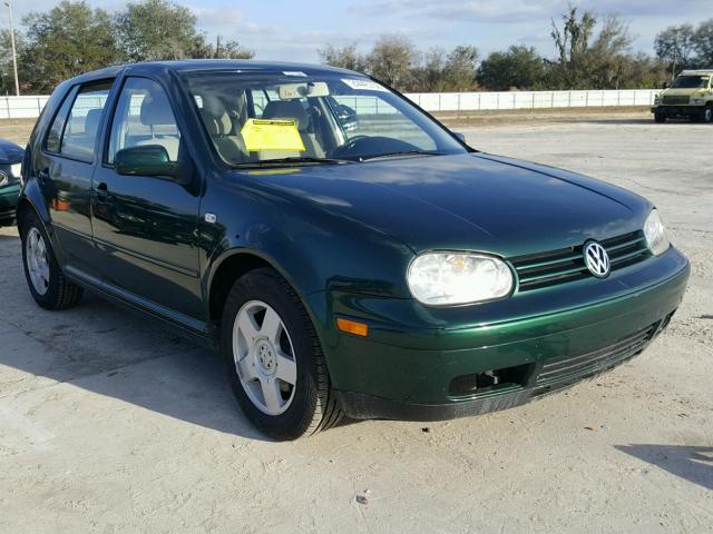 9BWGS21J614002041 - 2001 VOLKSWAGEN GOLF GLS GREEN photo 1