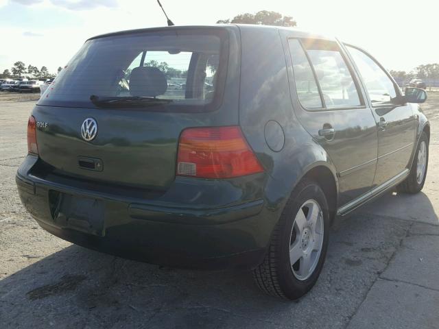 9BWGS21J614002041 - 2001 VOLKSWAGEN GOLF GLS GREEN photo 4