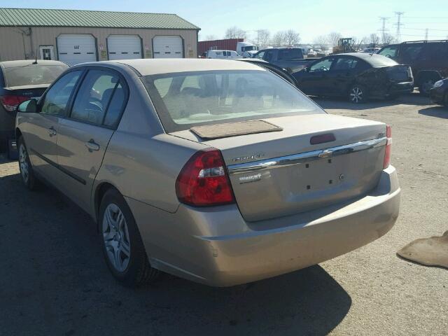 1G1ZS52865F181104 - 2005 CHEVROLET MALIBU TAN photo 3