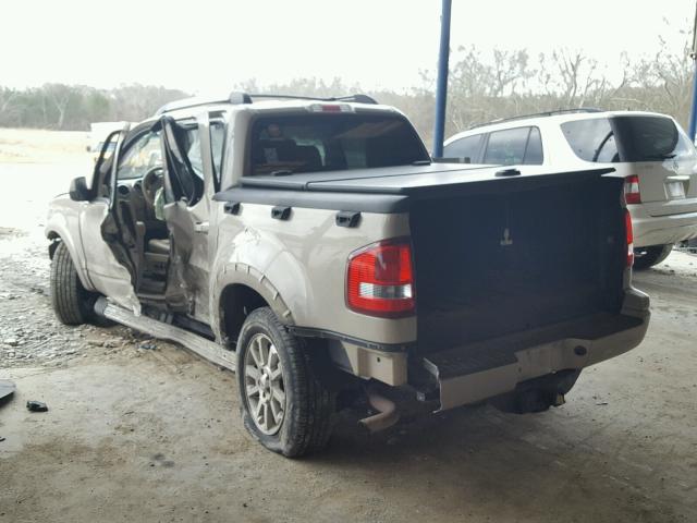 1FMEU33K07UA12673 - 2007 FORD EXPLORER S GOLD photo 3