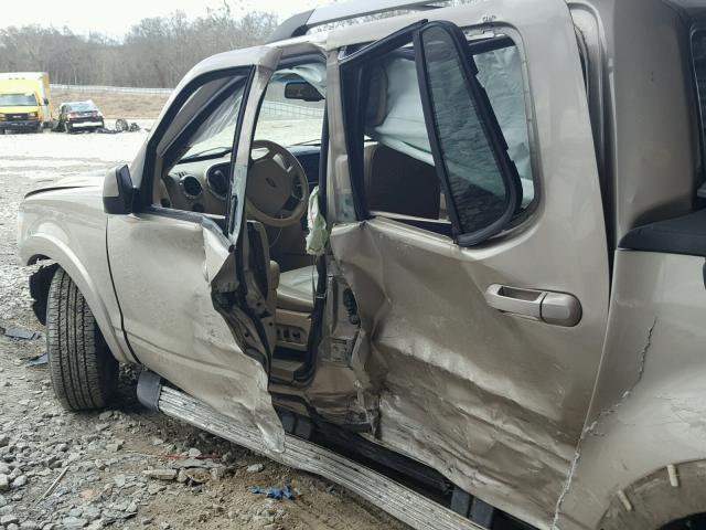 1FMEU33K07UA12673 - 2007 FORD EXPLORER S GOLD photo 9