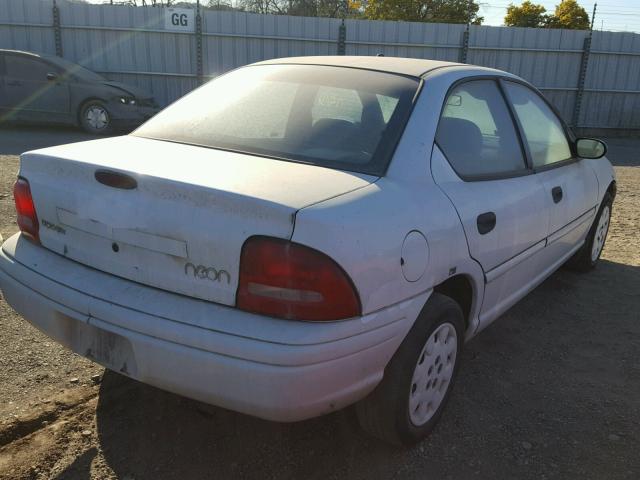 1B3ES47C7WD733639 - 1998 DODGE NEON HIGHL WHITE photo 4