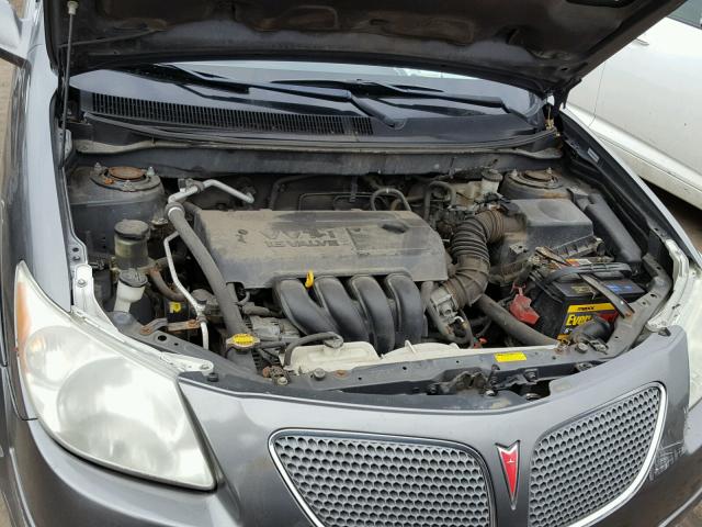 5Y2SL65886Z455796 - 2006 PONTIAC VIBE GRAY photo 7