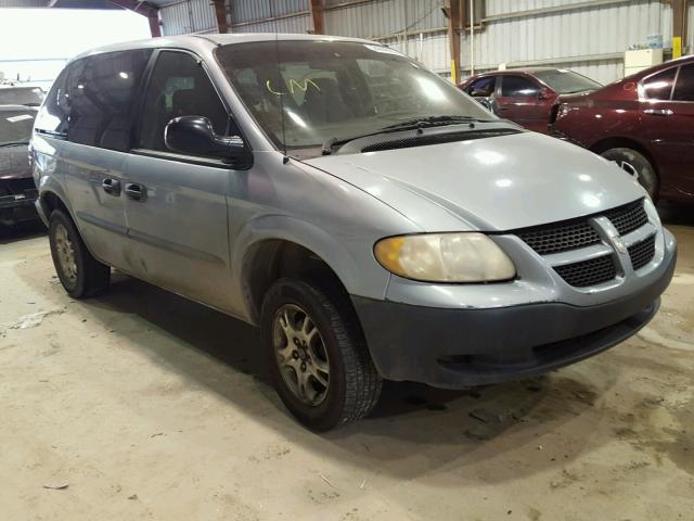 1D4GP25363B178662 - 2003 DODGE CARAVAN SE BLUE photo 1