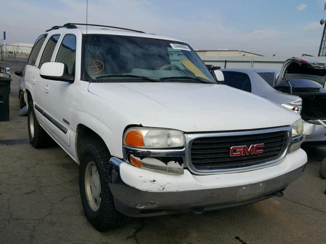 1GKEC13T32R131046 - 2002 GMC YUKON WHITE photo 1