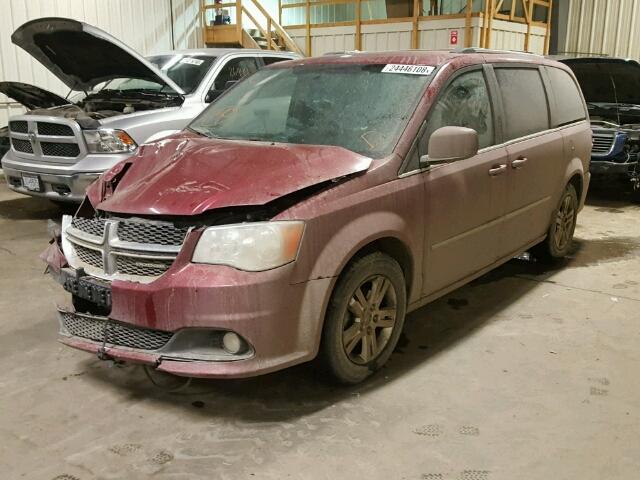 2D4RN5DG2BR732784 - 2011 DODGE GRAND CARA RED photo 2