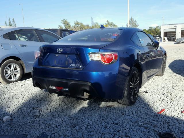 JF1ZNAA17F8704007 - 2015 TOYOTA SCION FR-S ლურჯი ფოტო 4