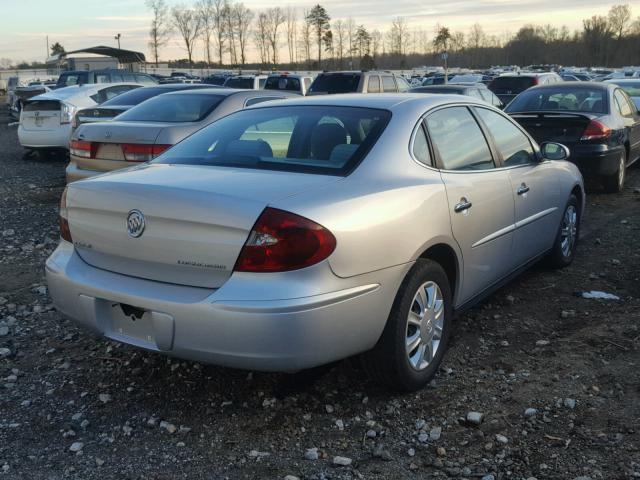 2G4WC532051224517 - 2005 BUICK LACROSSE C SILVER photo 4